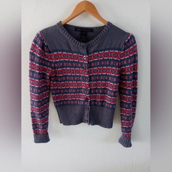 MARC By MARC JACOBS Scandi Sailor Multi Cardigan Sweater | S - Picture 2 of 10